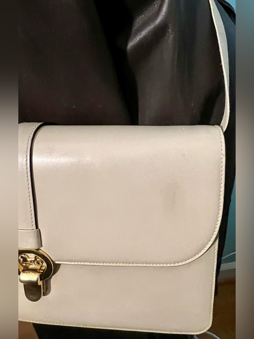Rare-Celine 👍1970s 2-way classic carriage clutch/shoulderBag 👀 all pics/read… - Picture 3 of 16